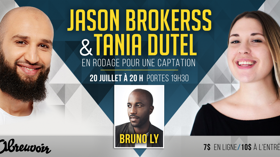 Jason Brokerss et Tania Dutel en Rodage pour une captation: Tania Dutel, Jason Brokerss, Bruno Ly