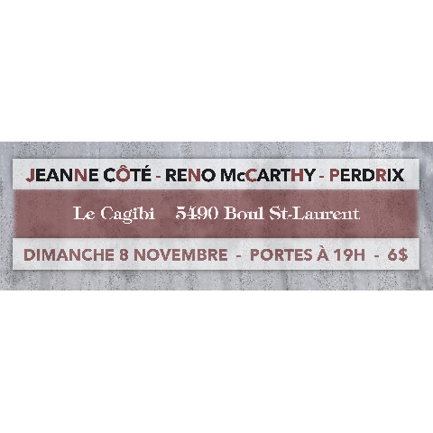Jeanne Côté - Reno McCarthy - Perdrix