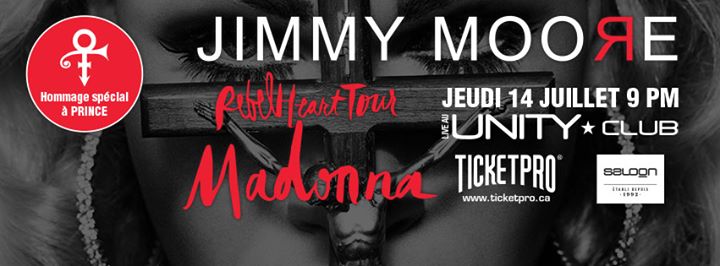 JIMMY MOORE personnifie Madonna -The Rebel Heart Tour