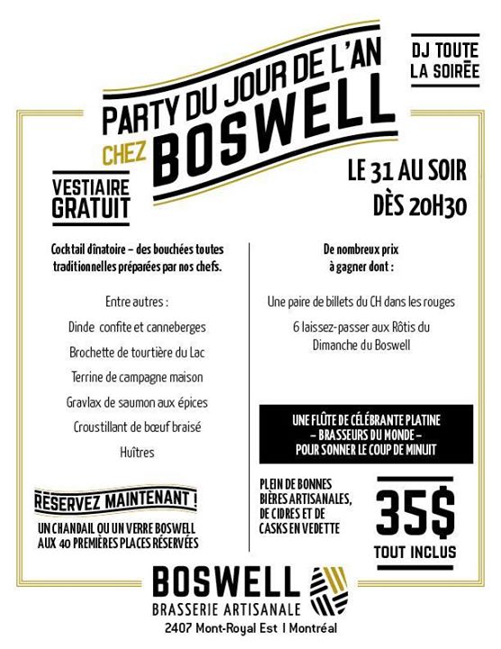 Jour de l'An chez Boswell