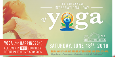 Journée Internationale du Yoga - International Day of Yoga - Yoga pour le bonheur - Yoga for Happiness