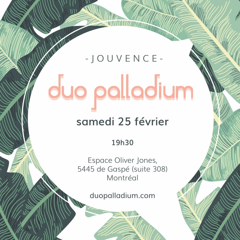 Jouvence Duo Palladium en concert