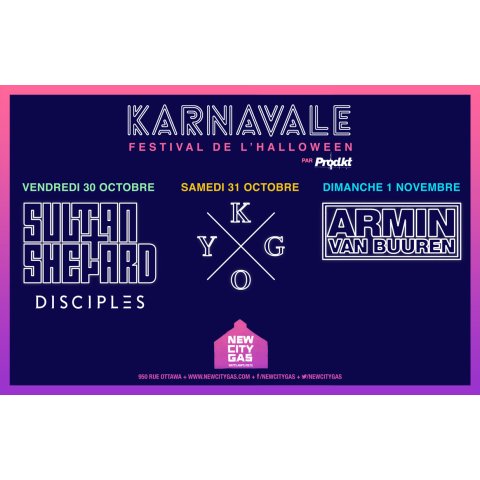 Karnavale Festival au New City Gas | 30 Octobre - 1 Novembre