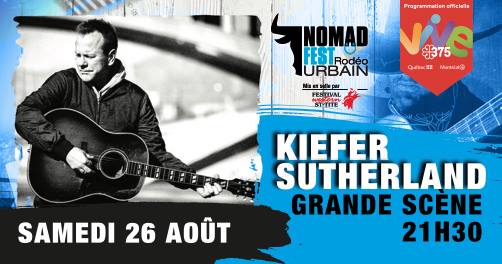 Keifer Sutherland en concert au NomadFest Rodéo urbain
