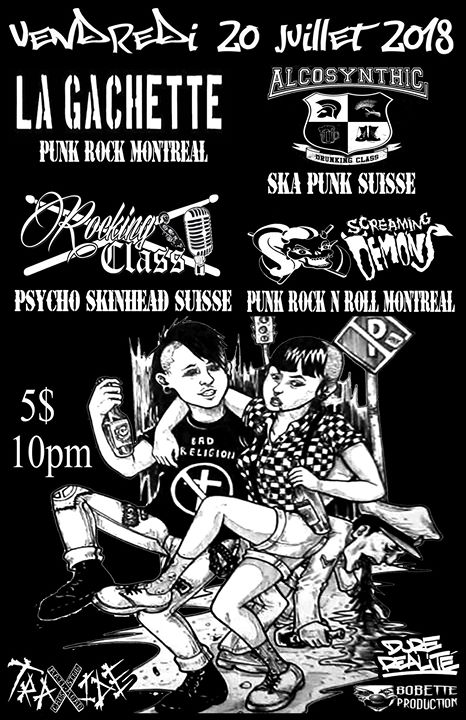 La Gachette / Alcosynthic / Rocking class / Screaming demons