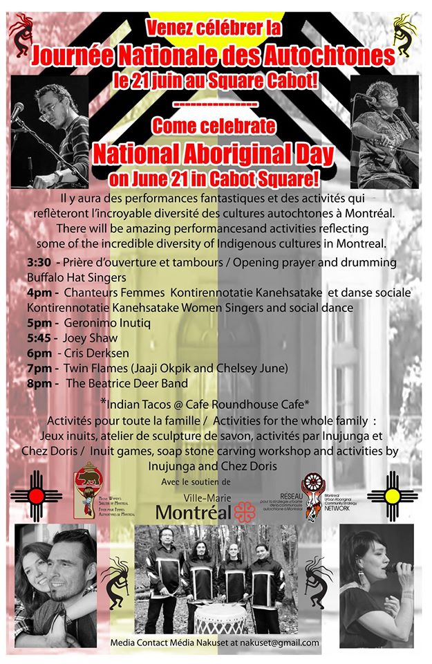 La Journée Nationale des Autochtones au Square le 21 juin 2016