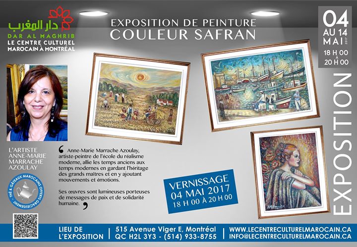 La Maison du Maroc reçoit l'Expo Couleur Safran de Mme Azoulay