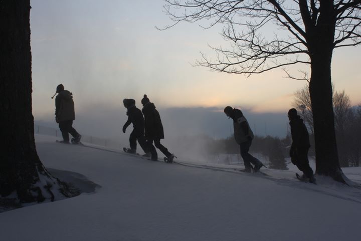 La Saint-Valentin en raquettes sur le mont Royal