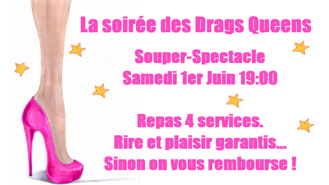 La Soirée Drag Queen au Resto Pop: Souper-Spectacle, Alexandre Rémy, Gerry Cyr, Luc D'Arcy