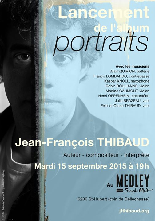 Lancement de l'album de compositions originales "portraits".