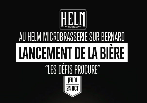 Lancement de la bière "Les Défis Procure"