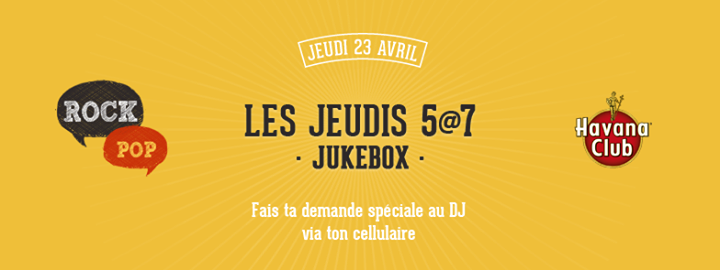 Lancement des JEUDI 5@7 JUKEBOX