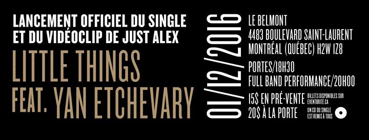Lancement du single "Little Things" de Just Alex & Yan Etchevary