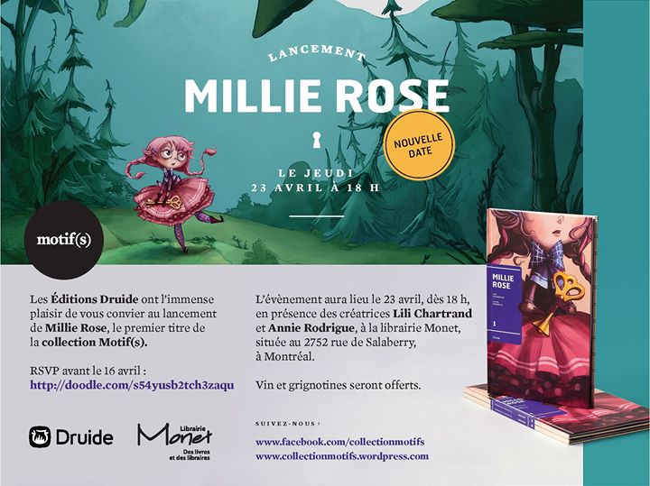 LANCEMENT — « Millie Rose » de Lili Chartrand et d’Annie Rodrigue