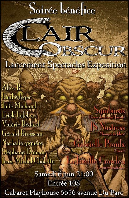 Lancement-Spectacles-Exposition Clair/Obscur