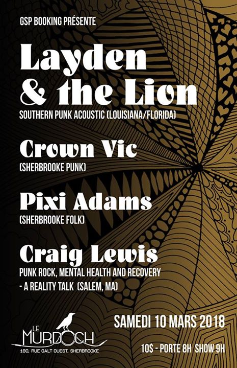 Layden & The Lion , Crown Vic , Pixi Adams , Craig Lewis