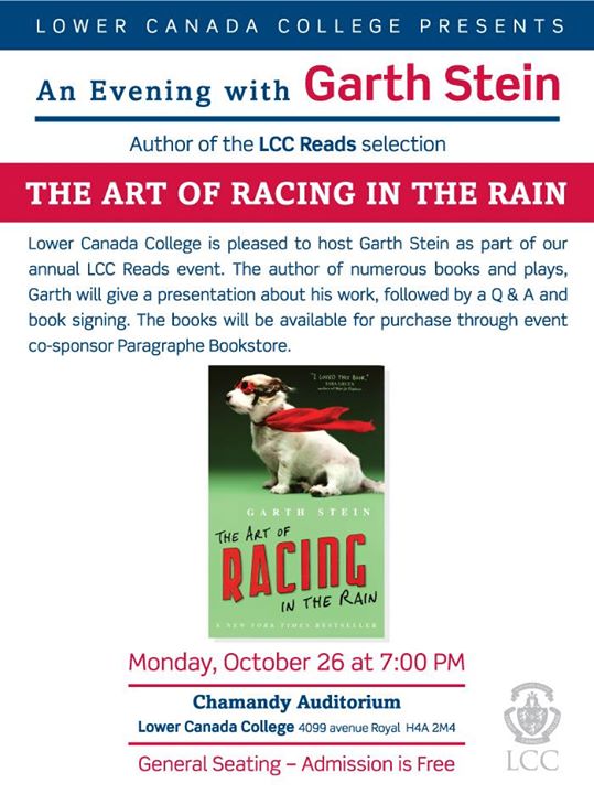 LCC Presents An Evening with Garth Stein