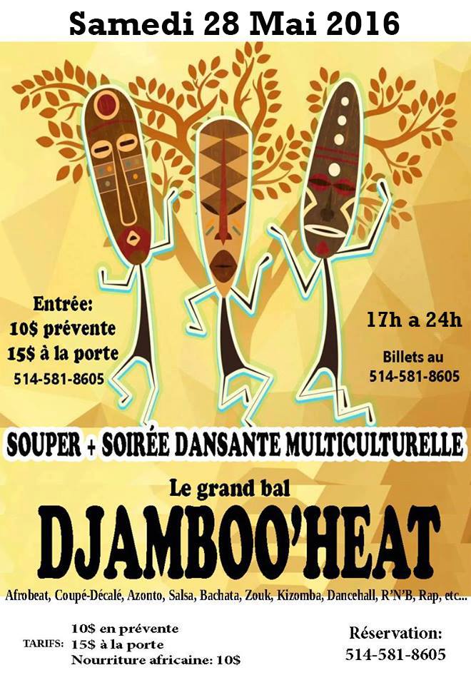 Le grand bal DJAMBOO'HEAT: souper + soirée dansante