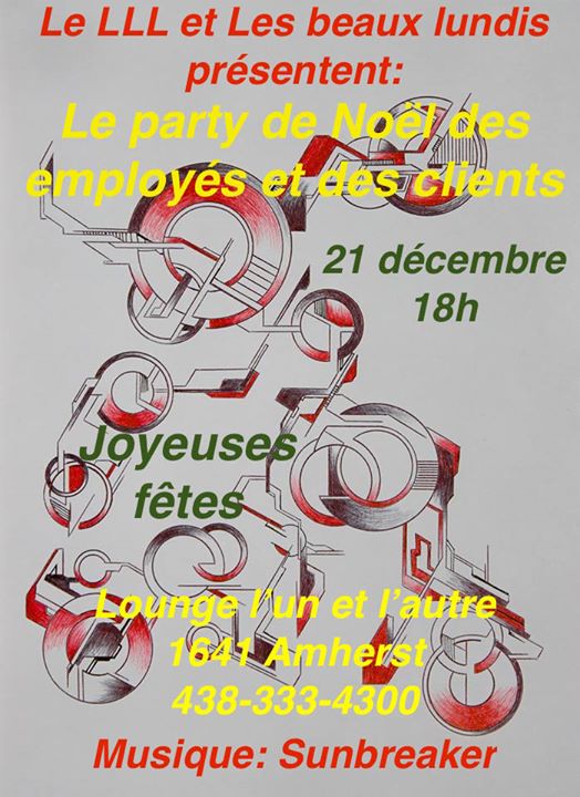 Le party de Noël des employés et des clients