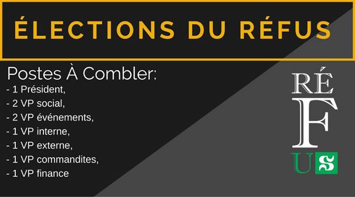 Élections RÉFUS comité Hiver 2017