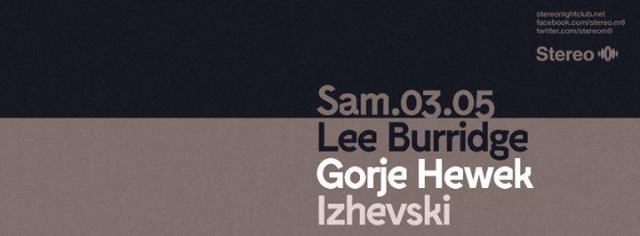 Lee Burridge - Gorje Hewek & Izhevski