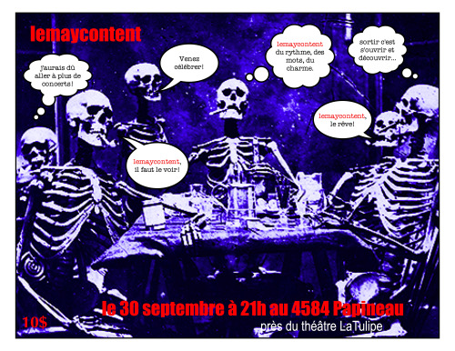 Lemaycontent en concert