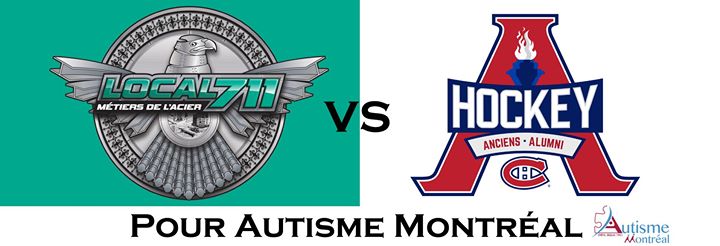 Les Anciens Canadiens vs le Local 711 pour Autisme Montréal