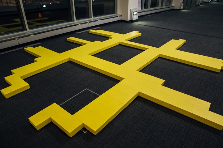 Les couloirs jaunes de Stéphane Gilot - performance !