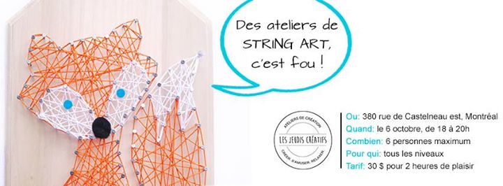Les jeudis créatifs : atelier de String ART