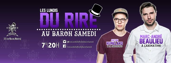 Les lundis du rire au Baron Samedi - éditon "C'est la fête à Berg le barman!"