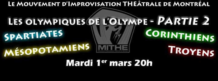 Les OLYMPIQUES de l'Olympe - 2ème partie