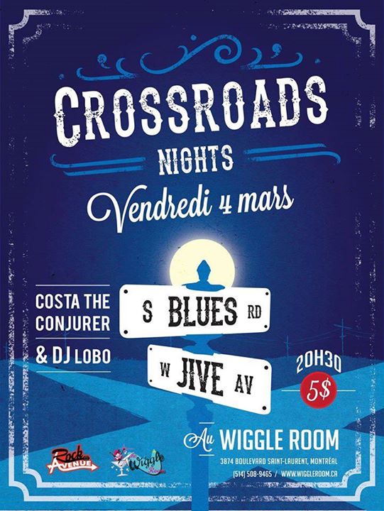 Les Soirées Crossroads Jive/Blues: Lobo & The Conjurer!
