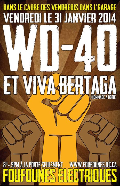 LES VENDREDIS DANS L'GARAGE -- WD40 et VIVA BERTAGA