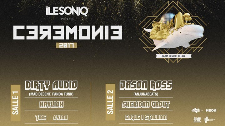 ÎleSoniq présente Ceremonie 2017: Party du Nouvel An