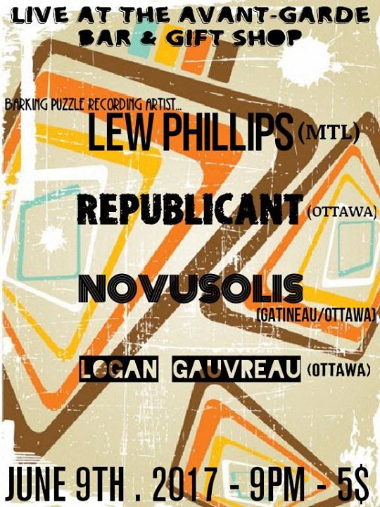 Lew Phillips + Republicant + Novusolis with Logan Gauvreau!!!