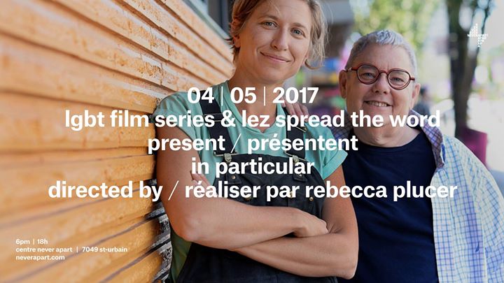 LGBT Film Series & LSTW present In Particular, barbara findlay