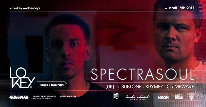 Lo Key Wednesdays w/ Spectrasoul + More - April 19