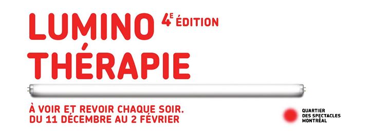 Luminothérapie au Quartier des spectacles