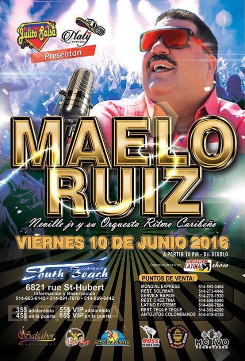 Maelo Ruiz En Montreal - 10 De Junio