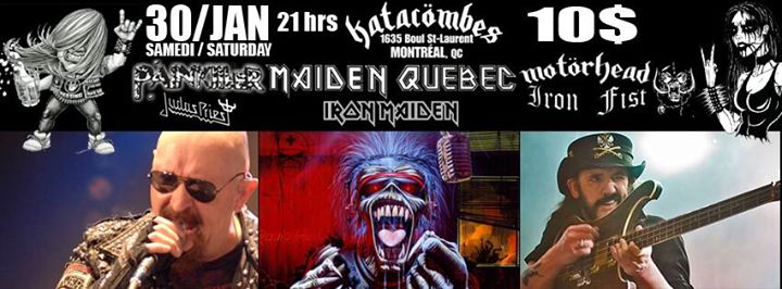 MAIDEN QUEBEC+PAINKILLER+IRON FIST