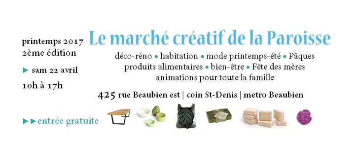 Marché créatif de la Paroisse - avril 2017
