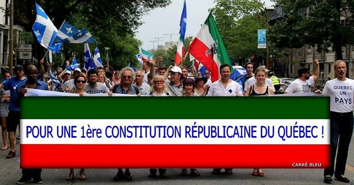 Marche républicaine du 1er juillet, à Montréal