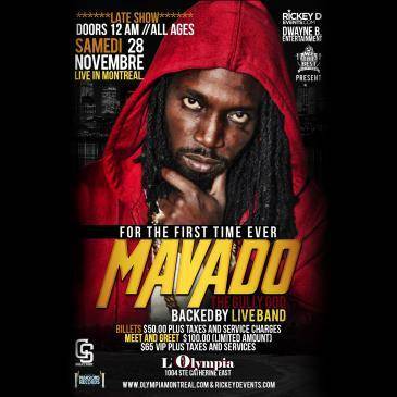 MAVADO with Live Band-All ages