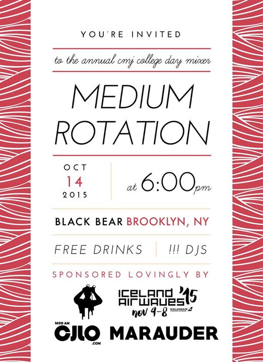 Medium Rotation CMJ 2015 Mixer