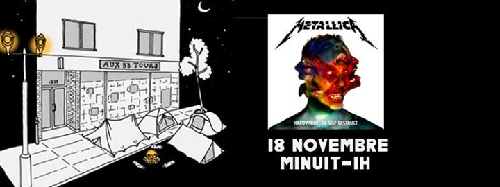 Metallica "Blackened Friday" chez Aux 33 Tours - Minuit