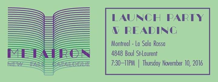Metatron Fall Catalogue Launch Party [Montreal]