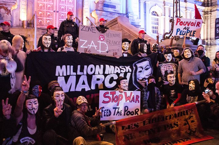 Million Mask March Montreal