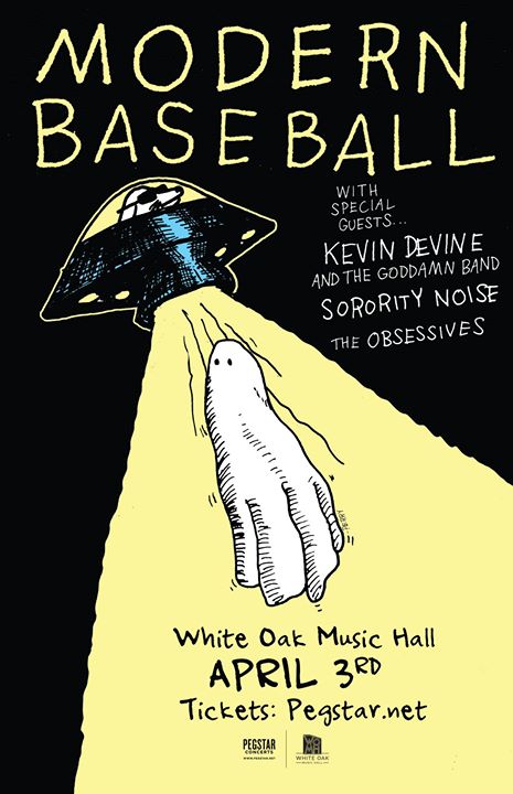 Modern Baseball, Kevin Devine & The Goddamn Band, Sorority Noise