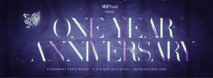 MOEtreal présente : JOVERSE 1er anniversaire - 1st anniversary