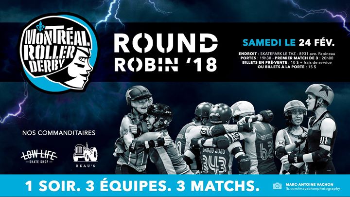 Montréal Roller Derby ☆ Round Robin 2018 ☆
